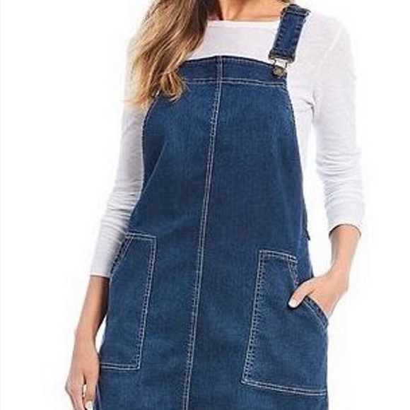 Copper Key Dresses Nwtdeanim Pinafore Dress Poshmark